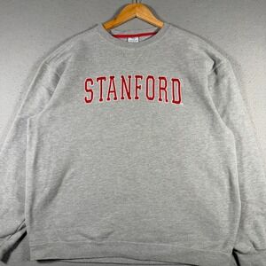 Stanford University Sweatshirt Mens Large Gray Pullover Crewneck Campus Drive